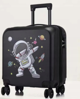 SPACE PLANET KABÍNOVÝ KUFOR DETI BATOŽINA 4 KOLESÁ SPACEMAN